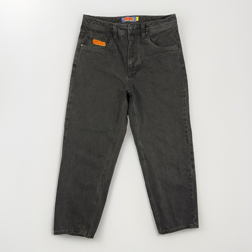 Empyre Relax Black Straight Leg Jeans Mens 30x28, Y2K Skater Relaxed Fit